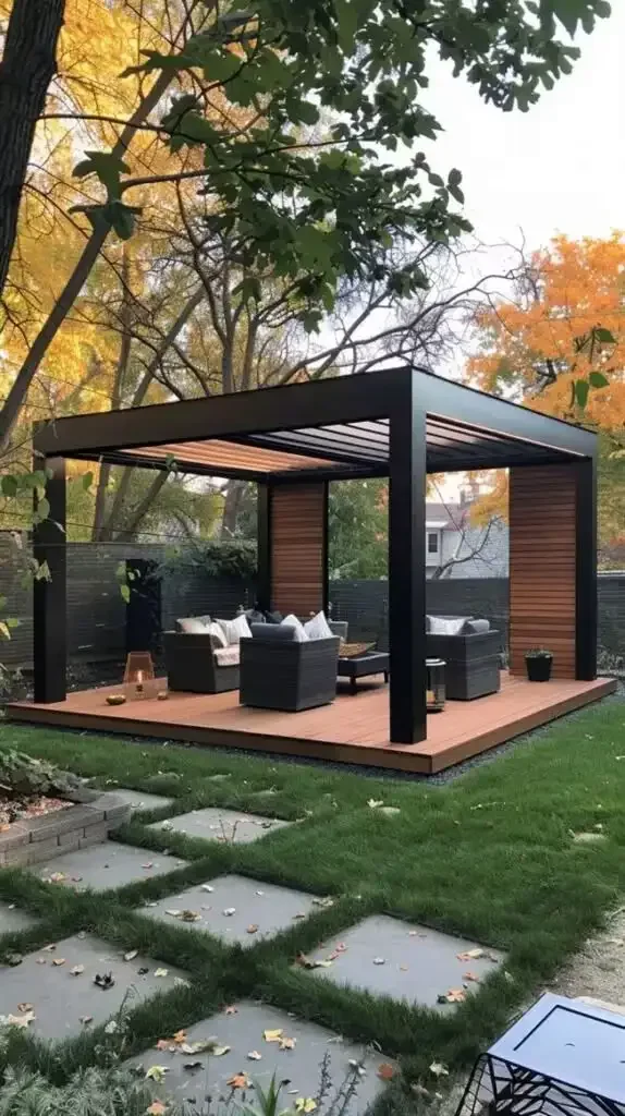 Aluminium Automatic Louvered Pergola Adjustable Outdoor Bioclimatic Electric Gazebo with Accessories Sun Shade Pavilion