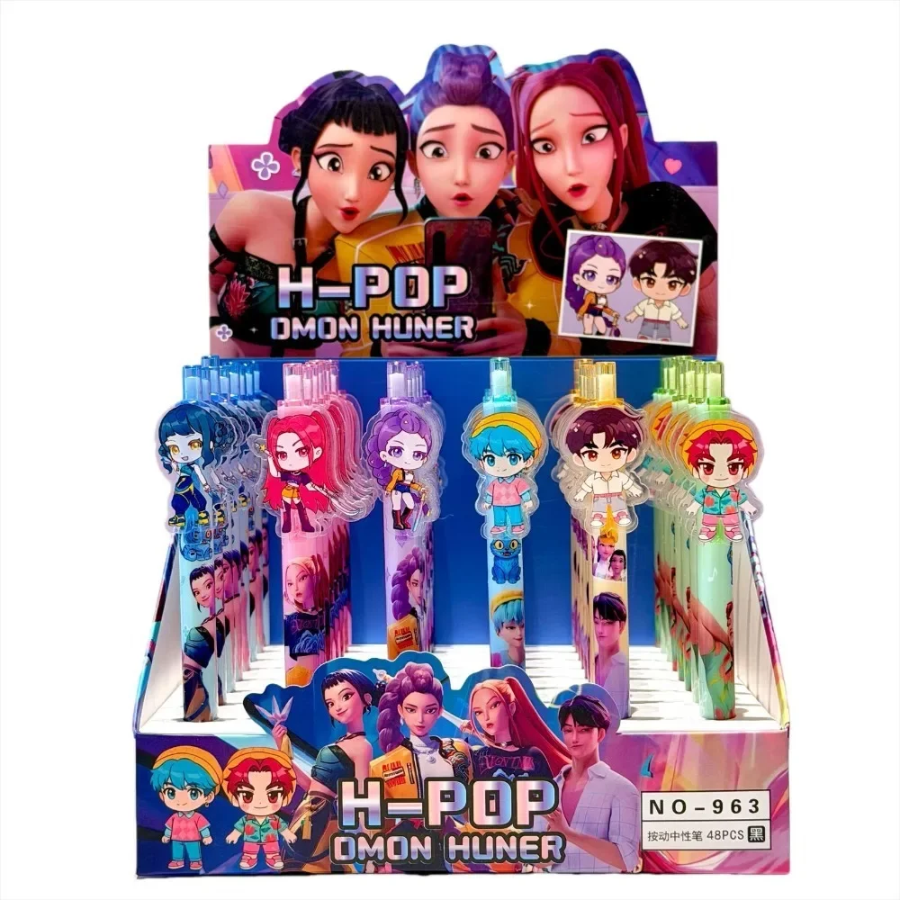 6/12/18Pcs Anime Rumi Black Gel Pen Student Writinng Pen Anime Figure Stationery Study Supplies Cute  Gift 0.5mm in Stock view 4