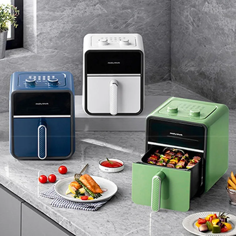 Freidora de aire Mofei, freidora eléctrica visual multifuncional para el hogar MR8103, freidora francesa de gran capacidad