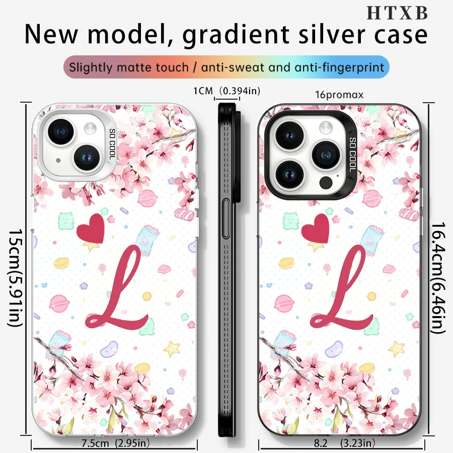 桜の文字L iPhoneケース iPhone 17～11 Pro Max Plus対応