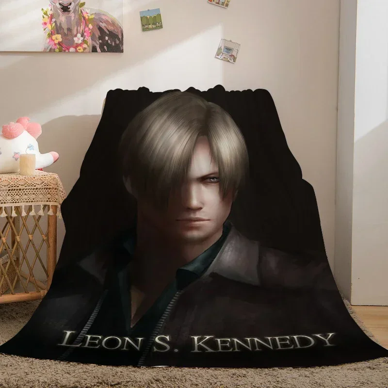 Digital Print Blanket Sofa A-Leon A-Kennedy Warm Bed Fleece Camping Nap Fluffy Soft Blankets for Winter Microfiber Bedding