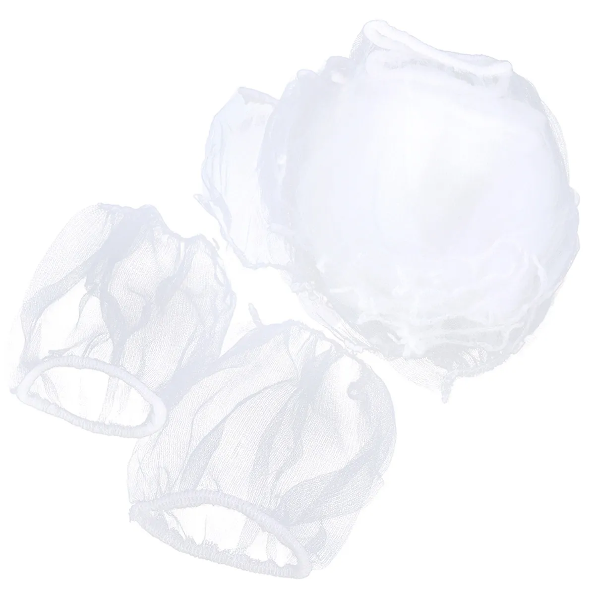 30Pcs Kitchen Sink Mesh Bag Elastic Polyester Filter Strainer for Sewer Blockage Prevention Home Restaurant Sink Filter Bag