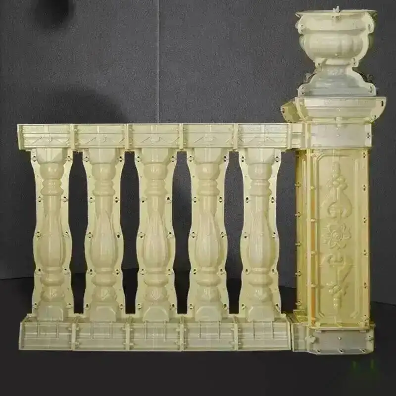 

Roman Mold European Villa Column Line Handrail Balcony Guardrail Cast-in-place Vase Column Cement Railing Mold Outdoor Mold