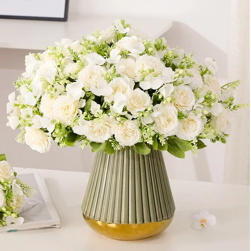 

Artificial Silk Flowers Peony High Quality for Wedding Living Room Home Decoration Photography Prop Fake Flower Arrangement