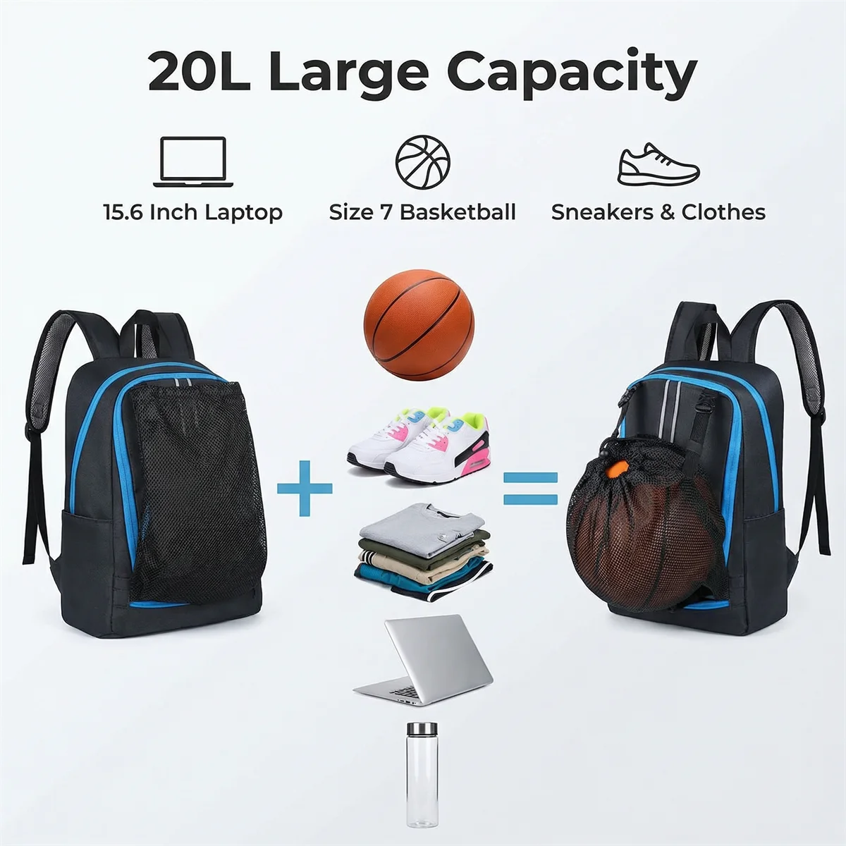 Basketball Bag Swimming Bag We - огляд і ціна Drawstring Gym Bag