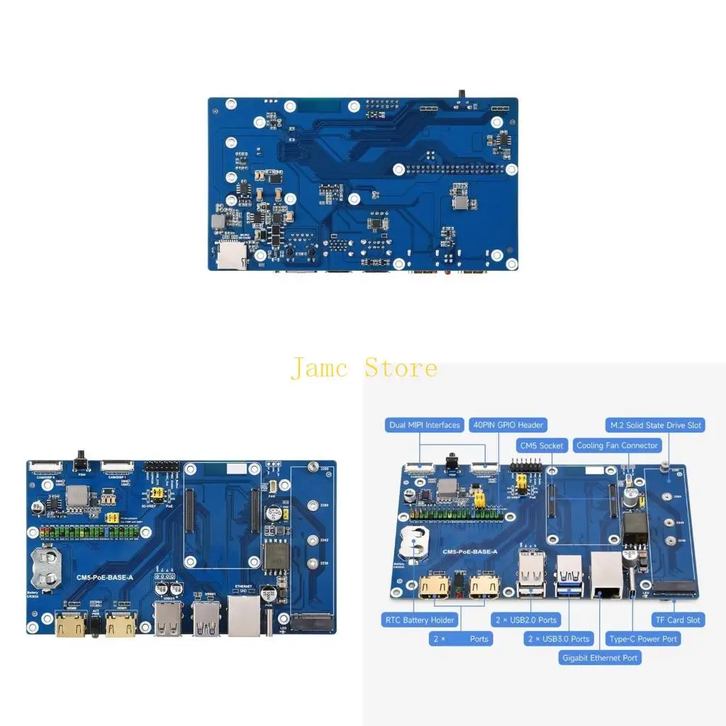 

LX0B CM5 Expansion Board Compute Module 5 with Enhances Storage and Power Solution