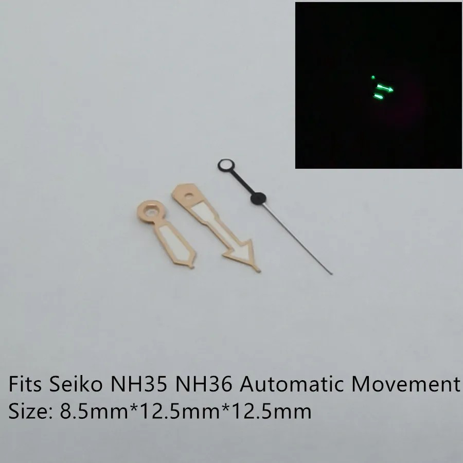 Nh35 Hands Watch Accessories Watch Pointer Nh36 Hands Pointer Green Super Luminous, Suitable For Japan Nh35 Nh36 Movement Mod