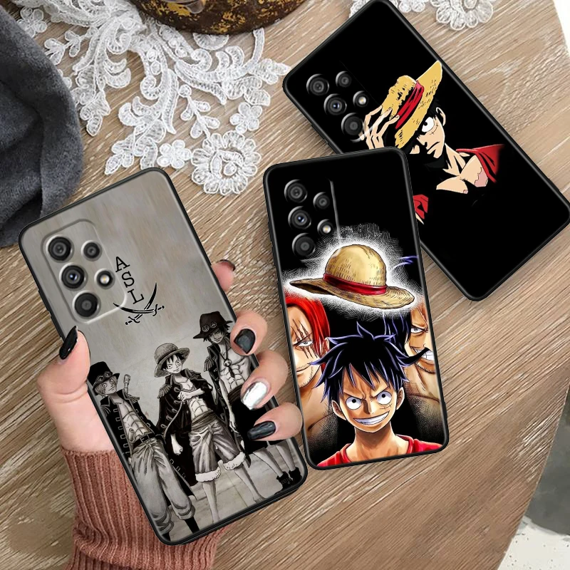 Cartoon Ones P-Piece Art For Samsung A53 A52 A33 A32 A51 A71 A21S A13 A73 A50 A22 A23 A03 A72 A54 A12 5G Black Phone Case