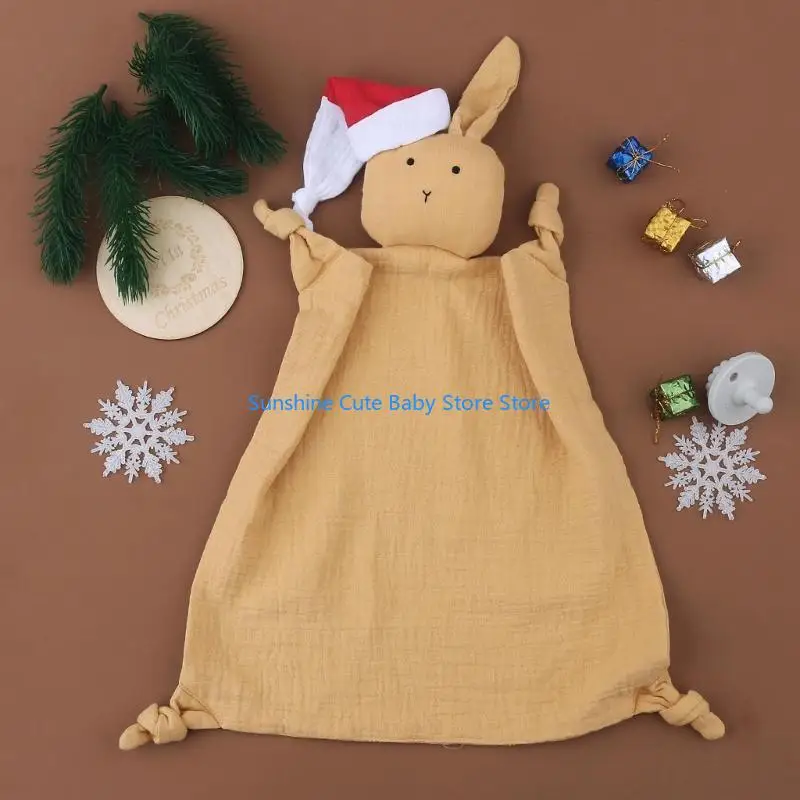 C5AF منشفة استرضاء للأطفال الصغار، بطانية أمان ناعمة، لعبة نوم، هدية للطفل