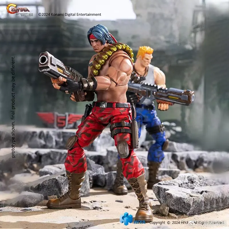 

Hiya Toys 1/12 Scale Contra Operation Galuga Lance Bean Highly Articulated Action Figure Collectible Model For Adult Game Fans