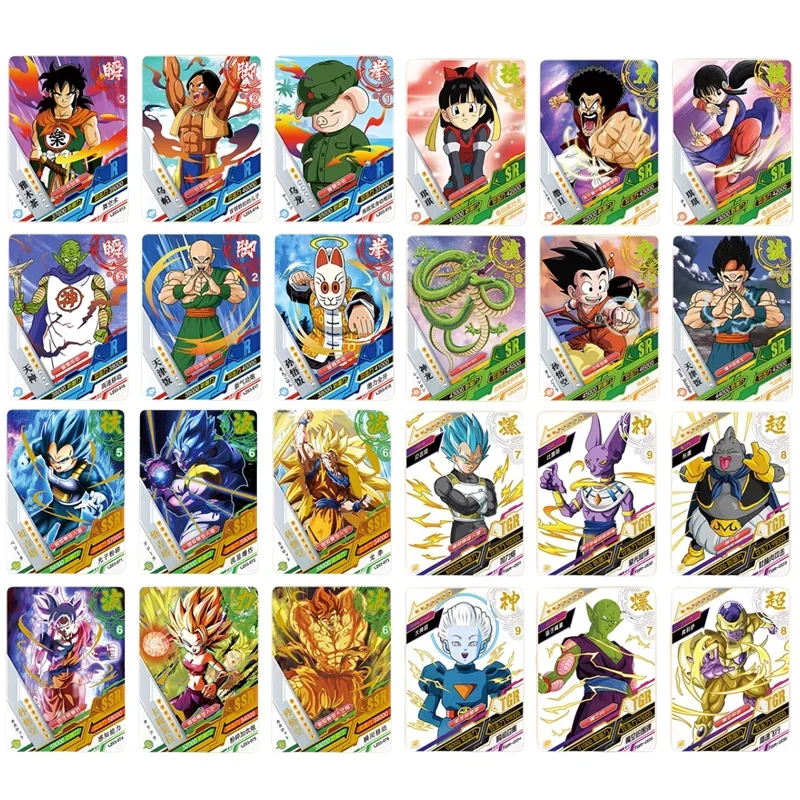 Dragon Ball Cards Shiny Son Goku Saiyan Vegeta Anime Trading Battle Booster Box Game Children Collection Card Gift Toy