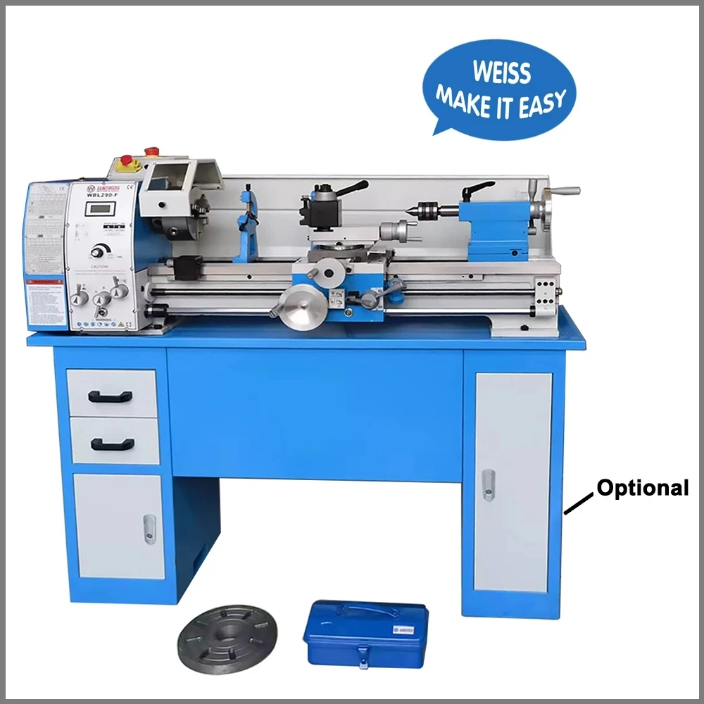 WEISS benchtop metal lathe WBL290F METRIC 750mm Benchtop Lathe Variable 50-2000RPM 1500W 160mm 3-jaw Chuck