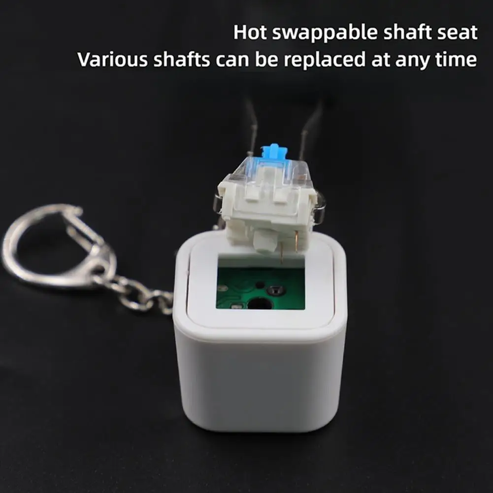 Rechargeable Cat Paw Wooden Fish Toy Hot-Swappable Shaft Base with 7-Color Light, N212 Test Axis Replaceable Mechanism