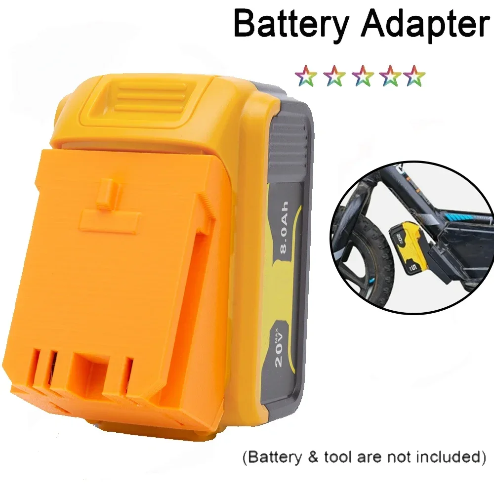 Conversor de Adaptador de Bateria para Bateria de Lítio Dewalt 18v para Conversor de Energia de Bicicletas Estilo Stacyc sem Bateria