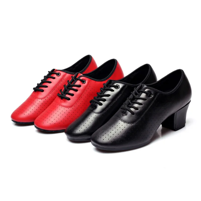 

Dancing Pa leather female teacher latin dancing shoes cowhide national standard zapatillas de ballet shoes