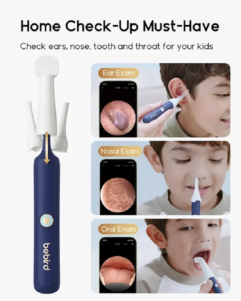 Official BEBIRD EarSight Plus I35R-D39R Visual Child Ear Wax Removal Otoscope,1080p HD Wireless Ear Wax Removal Tool With Camera - view 6