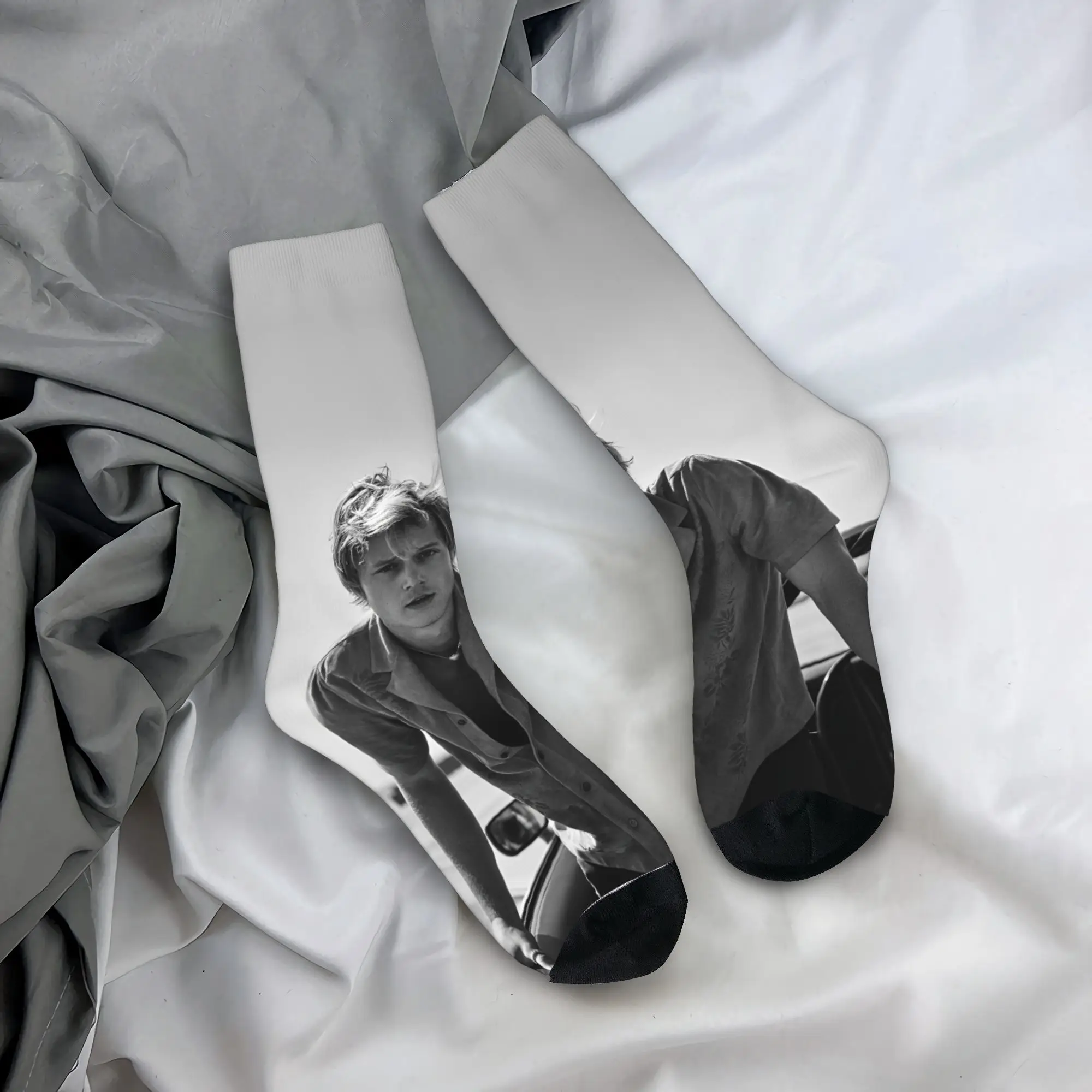 Frauen Männer Socken JJ Maybank Rudy Pankow Strümpfe Rutschfeste Weiche Socken Herbst Kawaii Muster Klettern Socken