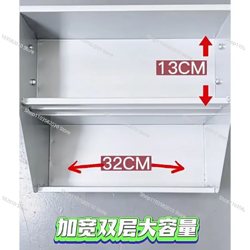 Lifting Cabinet Basket Kitchen Rack, Drop-Down Thickened Seasoning Rack for Upper Cabinet Storage