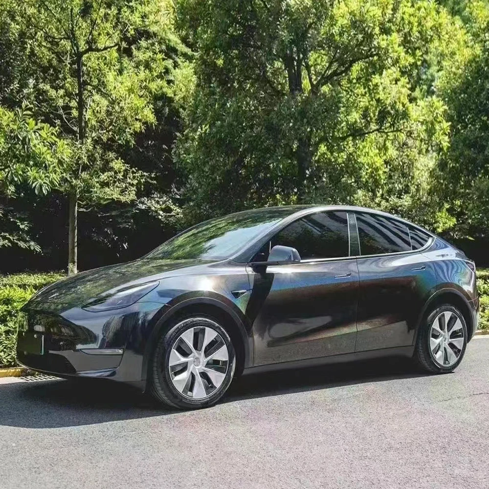 

Iridescent Car Wrap Vinyl On Cars Auto Protective Film Laser Black