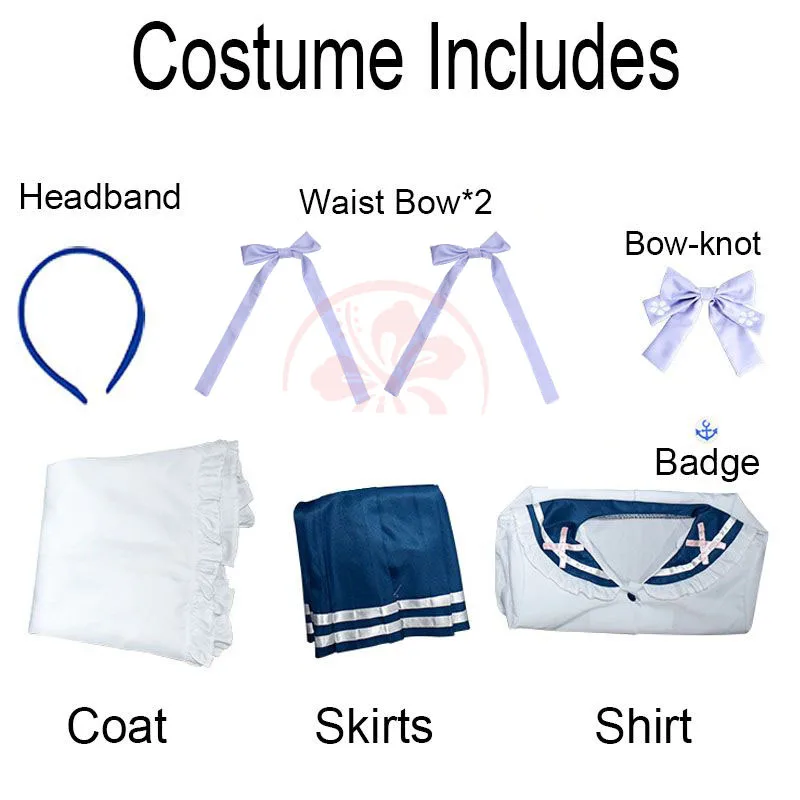 Anime Vtuber Hololive Minato Aqua Cosplay Kostuum Lolita Meisjes Sj Schooluniform Leuke Strik Plooirok Matrozenpakje Pruik Nieuwe