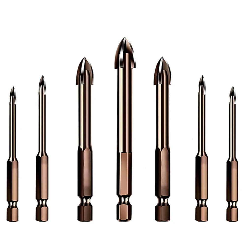 

DIY Renovations Glass Drill Bits High-Precision Drill Bits 7-Piece Drill Bit Kit Cooling Required For Glass Drilling