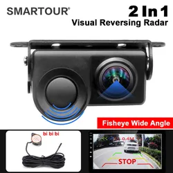 SMARTOUR Waterproof 170 Degree radar reversing Parking Car Rear view Camera HD Reversing Image For Android DVD HD Monitor