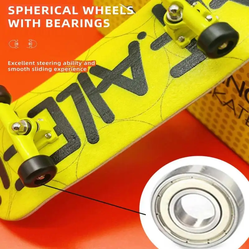 Mini Skateboard da dito Giocattolo professionale a doppio calcio per ragazzi Principianti Regalo alla moda Ornamento Tastiere da dito