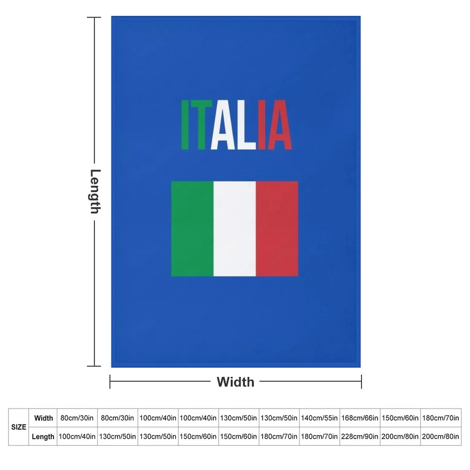 Italia Italian Flag Throw Blanket for babies Blankets For Bed Travel Beach Bed covers For Baby Blankets