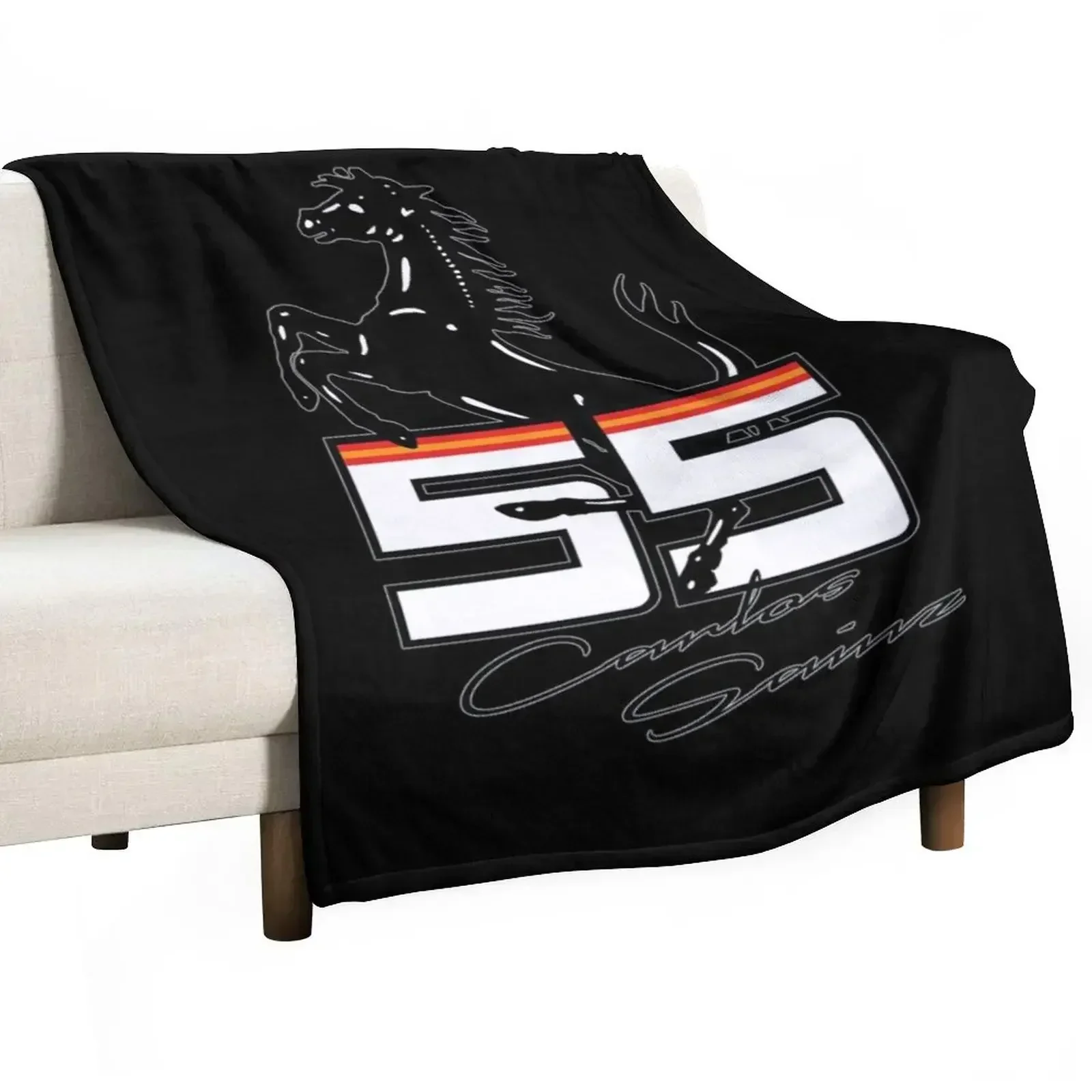 Carlos sainz f-errari T-Shirts Gift For Fans, For Men and Women, Gift Mother Day, Father Day Throw Blanket Sofa Blankets