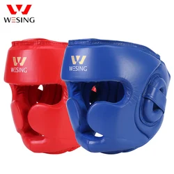 Wesing Microfiber Boxing Headgear Full Protection Kickboxing Head Protector Martial Art Head Guard Protective Head Gears