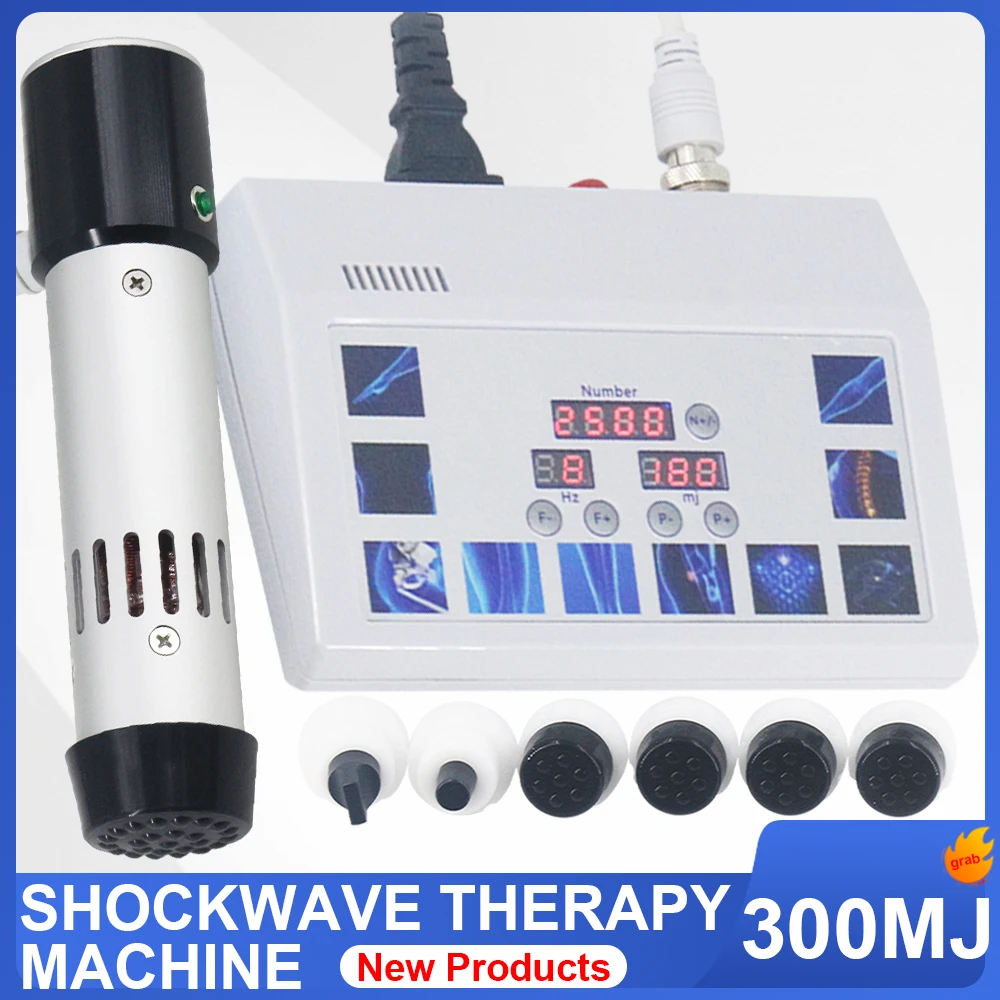 Hot Sale Professional Shock Wave Therapy Machine 300MJ For ED Treatment And Knee Pain Relief Physiotherapy Shockwave Massager