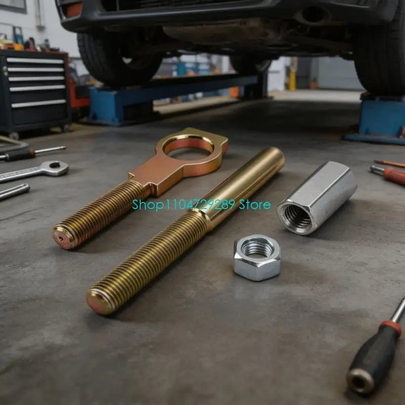 D8KE Adjustable Brake Pushrod With Threaded Linkage Hardware Set