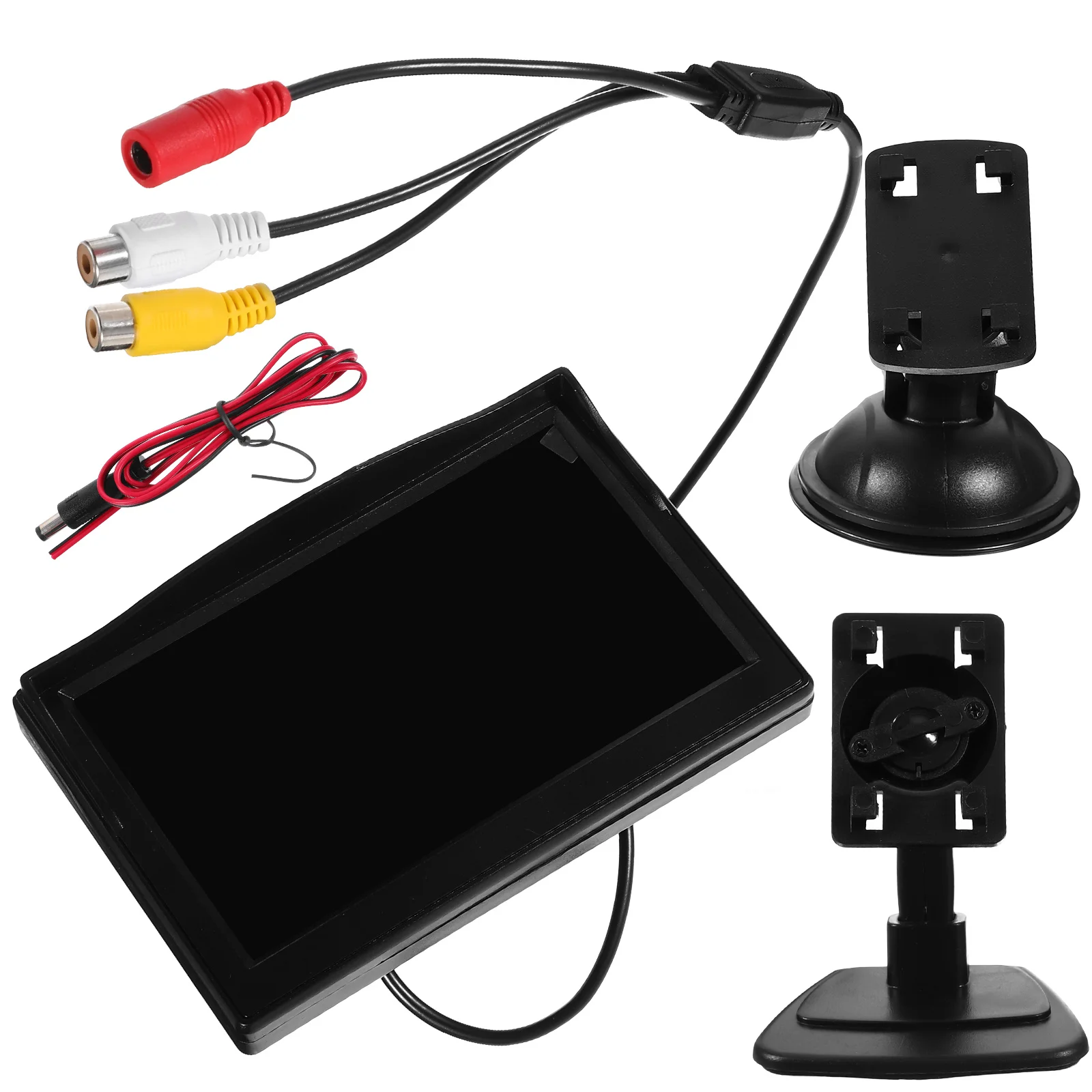 5-inch LCD-kleurenspiegelmonitor voor auto achteruitrijcamera achteruitrijcamera auto dvd-kit (zwart) lcd-monitor