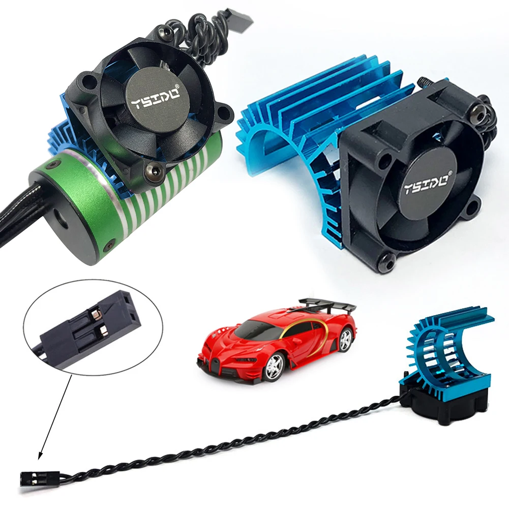 

RC 380 390 2838 2845 2847 Brushless Motor Cover HeatSink Cooling Fan Cover Heat Sink Cooling Fan for 1/14 1/16 1/18 RC Car