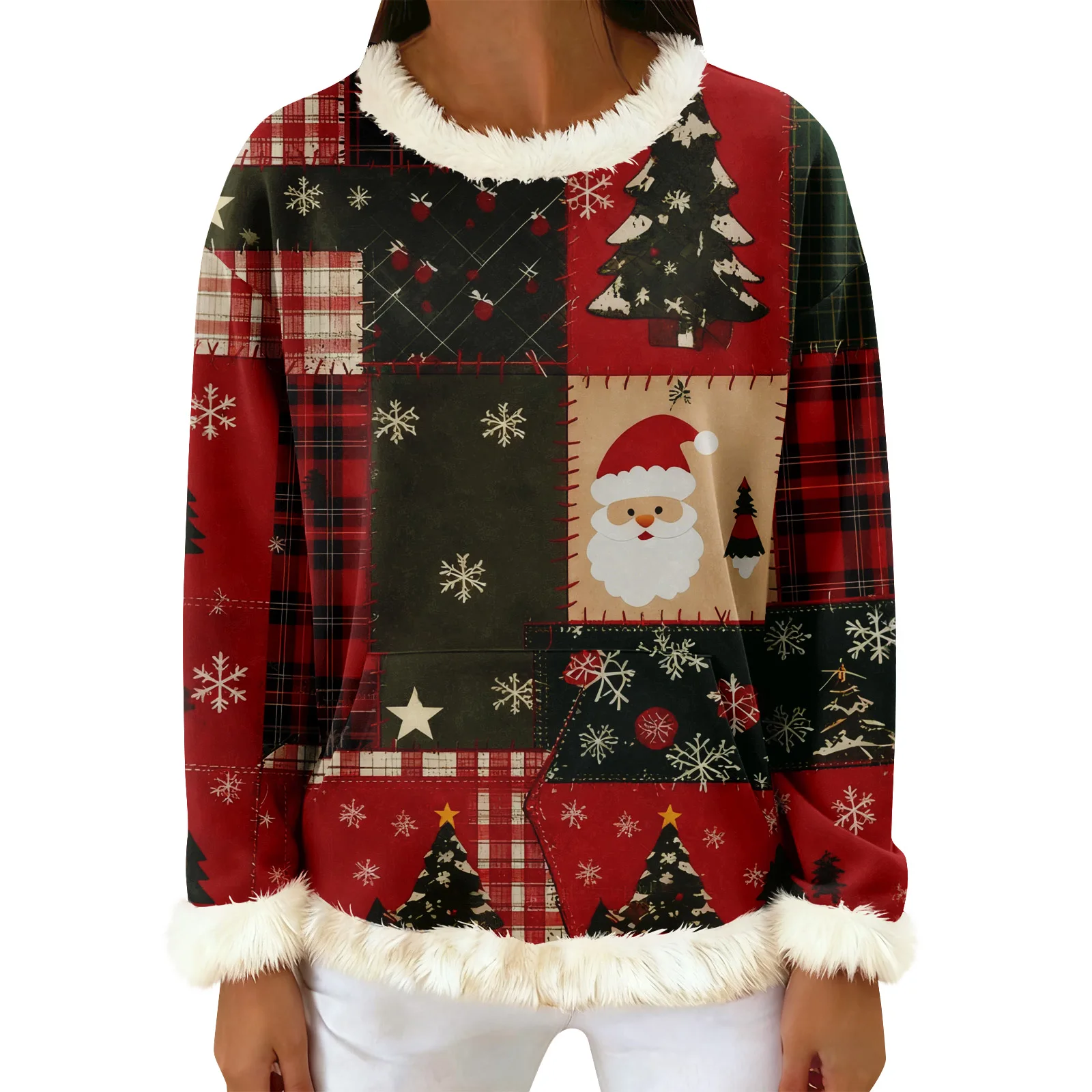 المرأة عارضة أزياء طباعة طويلة الأكمام مقنعين البلوز أعلى امرأة الملابس الشتوية ملابس امرأة قمم للمرأة