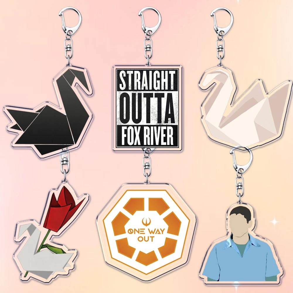Llaveros Clásicos de la Serie de TV para Bolsos y Accesorios, Michael Scofield, Lincoln Burrows, Wentworth Miller, Joyería, Regalos para Fans