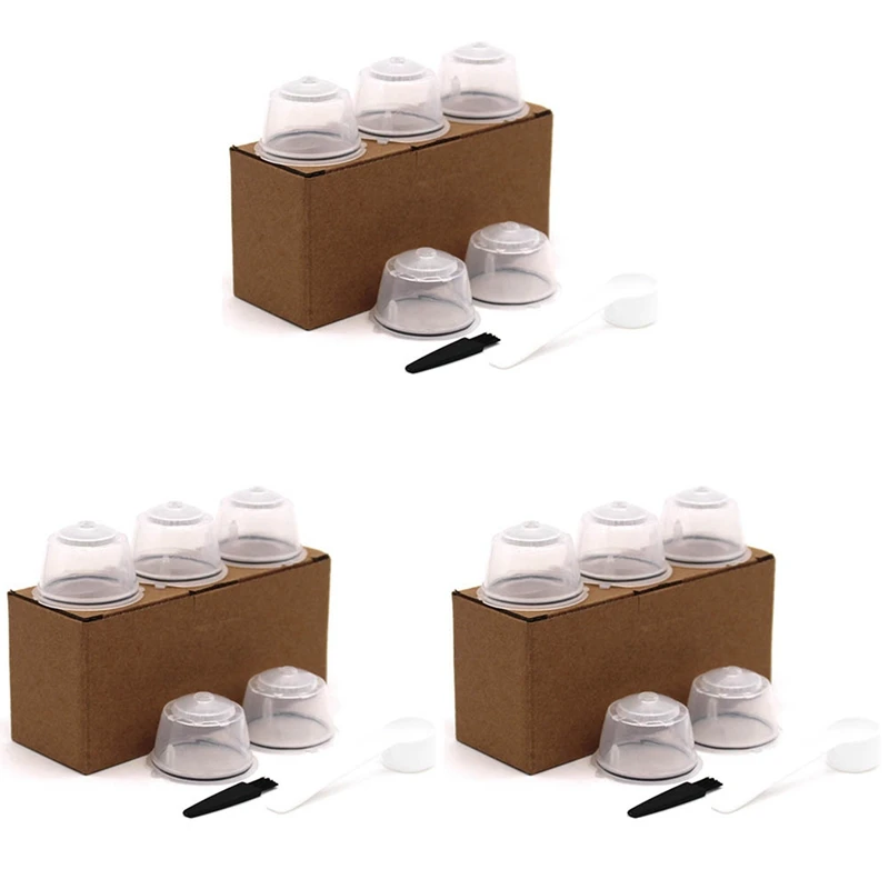 

15PCS Reusable Nestle For Dolce Gusto Coffee Capsule Filter Cup Refillable Filter Basket Caps Reusable Spoon Brush-1