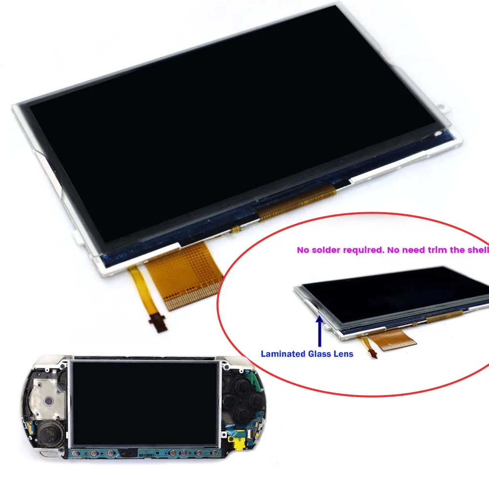 

For PSP 3000 Laminated IPS LCD Screen Backlight Screen For PSP3000 Console