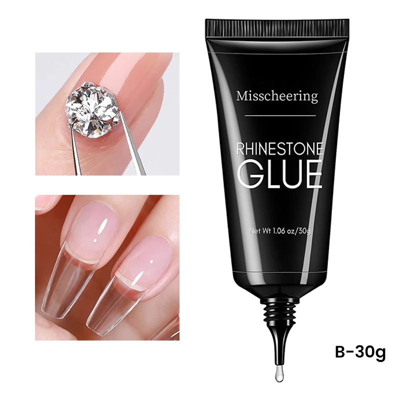 15/30 グラム爪接着剤超強力接着剤ジェルネイルチップラインストーン装飾宝石宝石グリッタークリスタルビーズダイヤモンド DIY