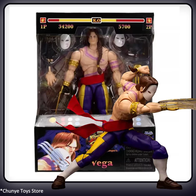 

New In Stock Original Jada Street Fighter Balrog Vega Anime Figure The Final Challengera Vega Action Figure Street Fighter Toys