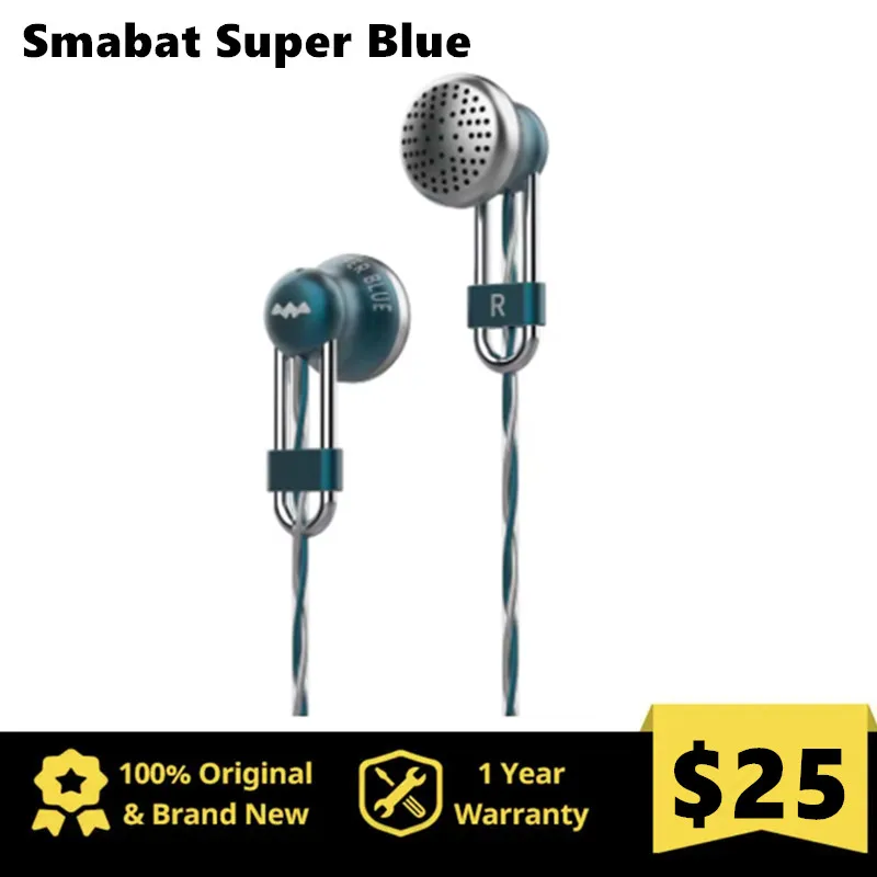 Smabat Super Blue Flaggschiff-In-Ear-Kopfhörer, hohe Klangqualität, Labyrinth, akustische Struktur, kabelgebunden, Hifi-Musik