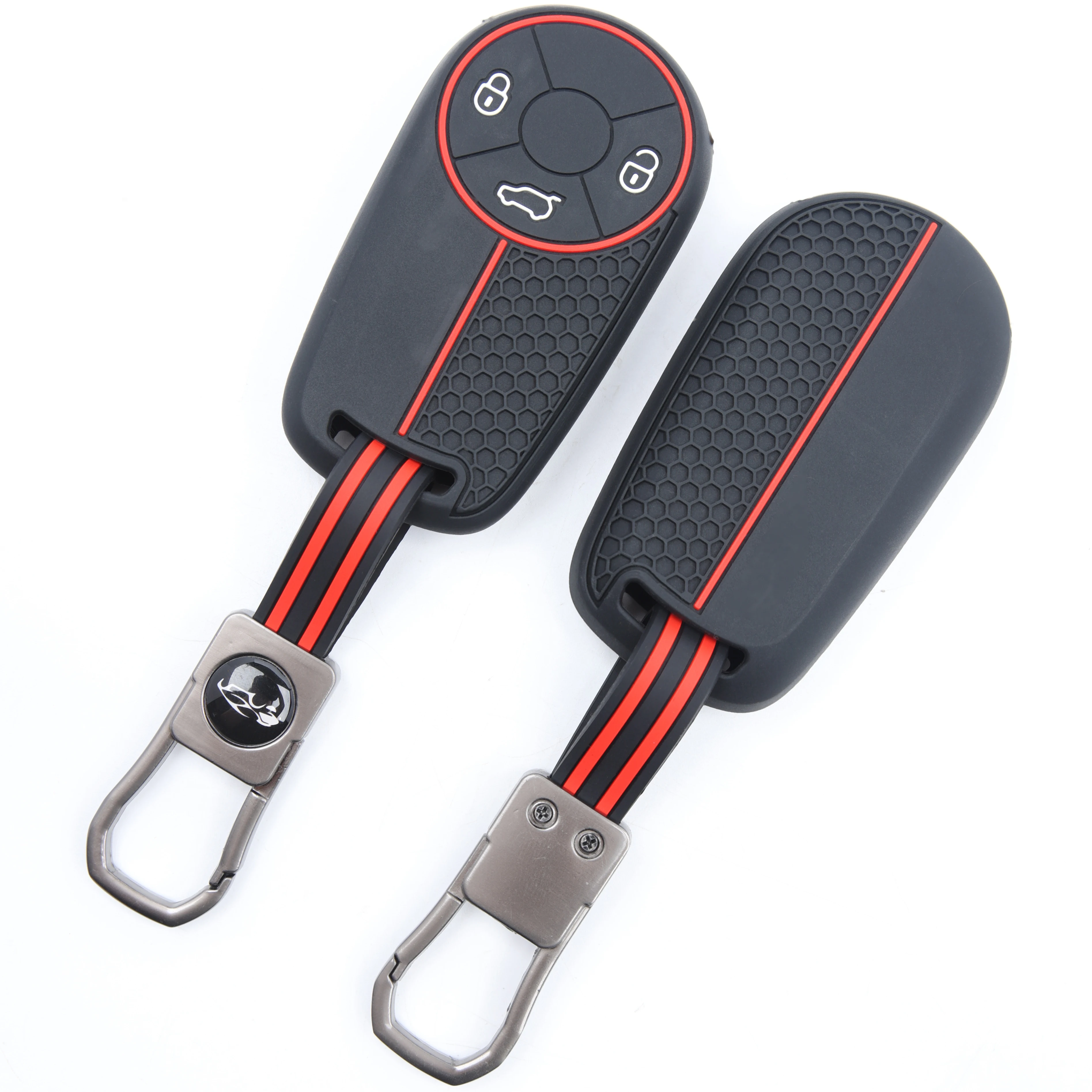 For Ora Funky Cat Genuine Car Key Cover Black Cat Victoria THENEXTORACAR White Cat Silicone Car Key Fob Cover Swivel Clip Strap