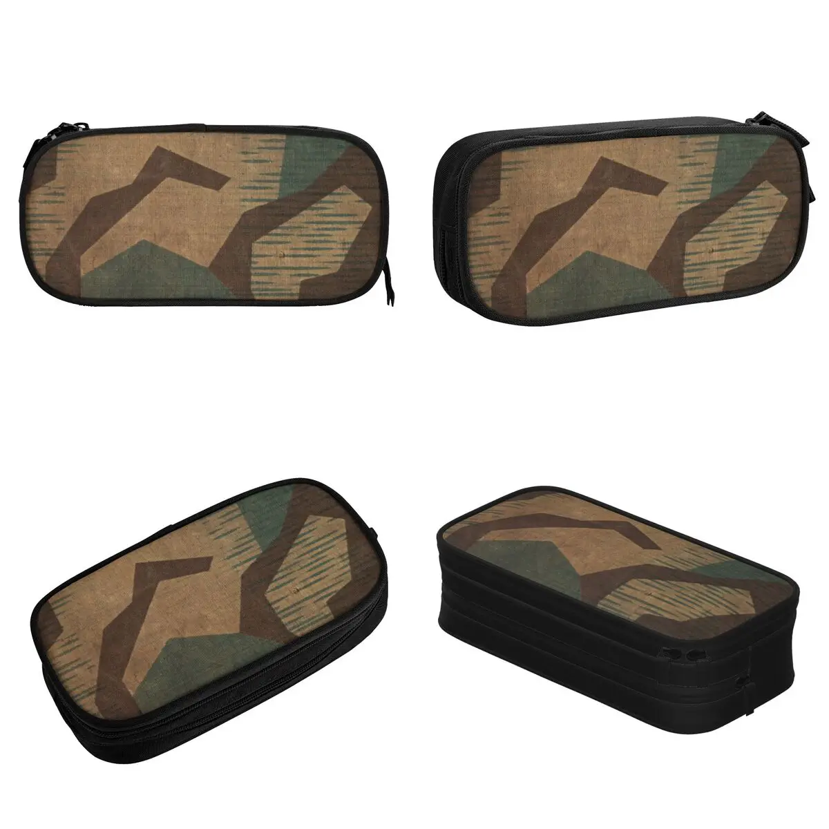 Splintertarn German Camouflage Pencil Cases Texture Pencil Box Pen Holder Large Storage Bag Students School Gifts Stationery