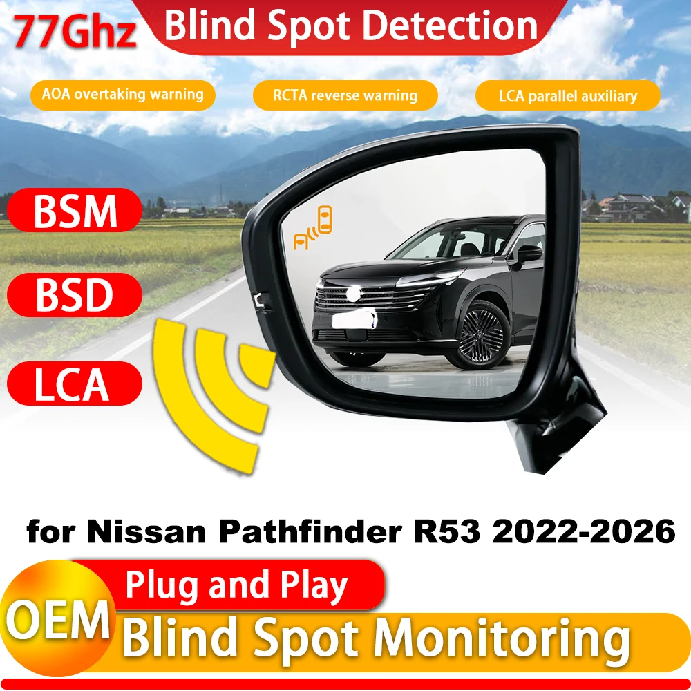 for Nissan Qashqai Dualis Rogue Sport J10 J11 J12 2006-2026 Blind Spot Warning Intervention Detection BSW BSD BSI System Radar