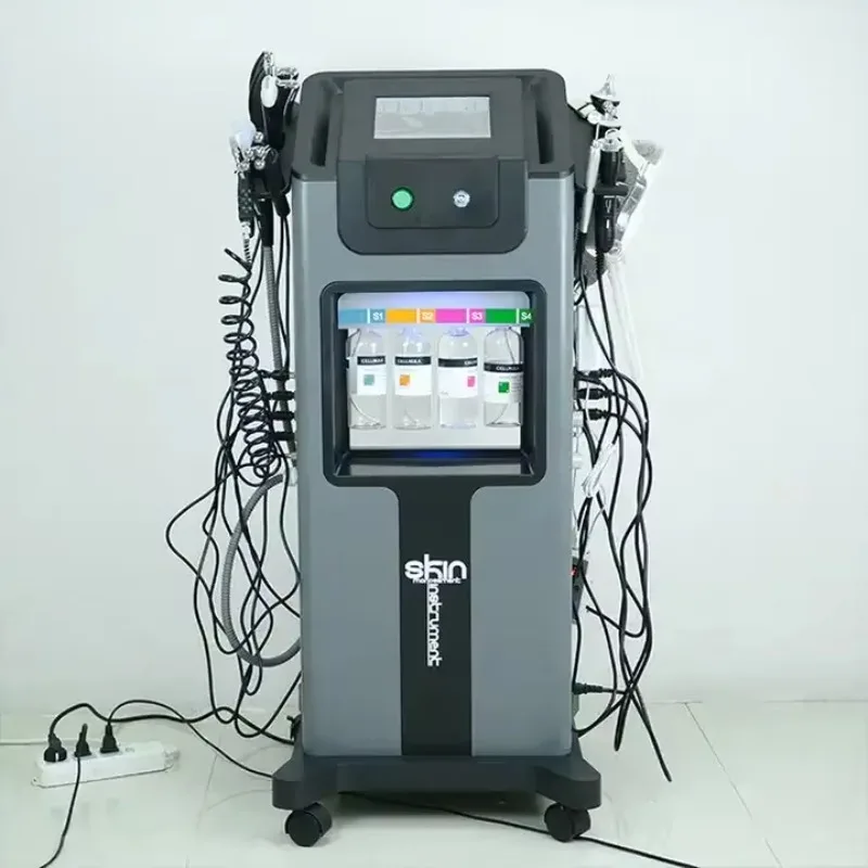 Professional 10 in 1 Multi-function Oxygen Jet Skin Rejuvenation Facial Peeling Spa Hydro Dermabrasion Machine for Beauty Salon