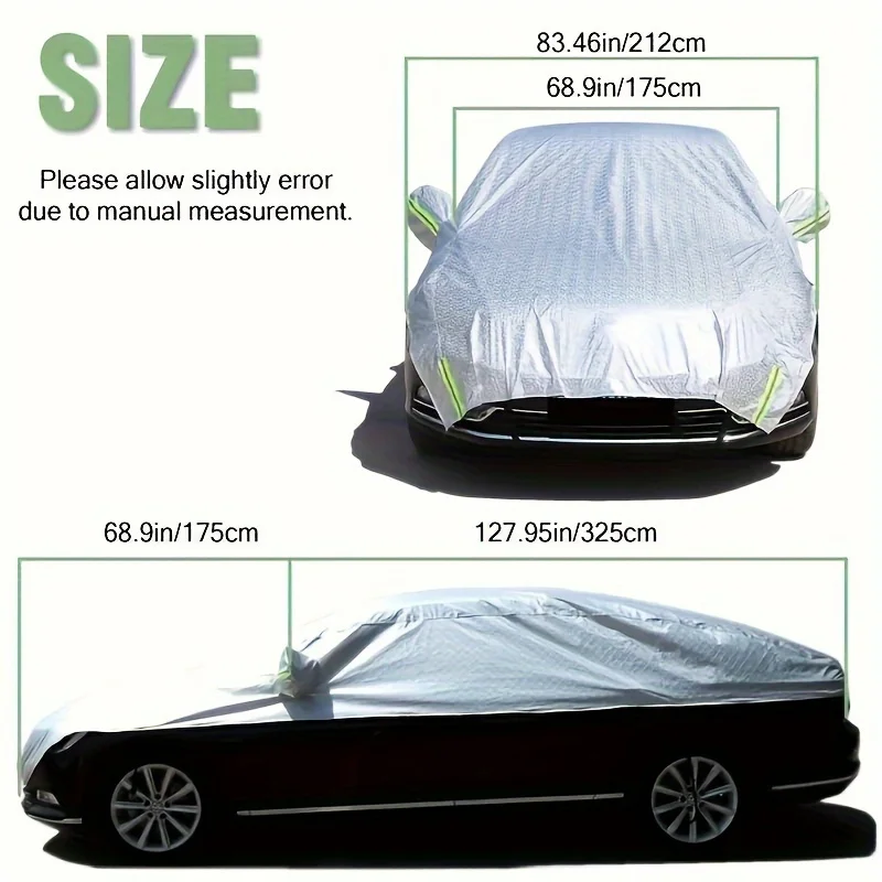 All-Season Car Snow Shield - Multi-Layer Frost Protection & Sunshade, Anti-Freeze Glass Guard for Vehicles