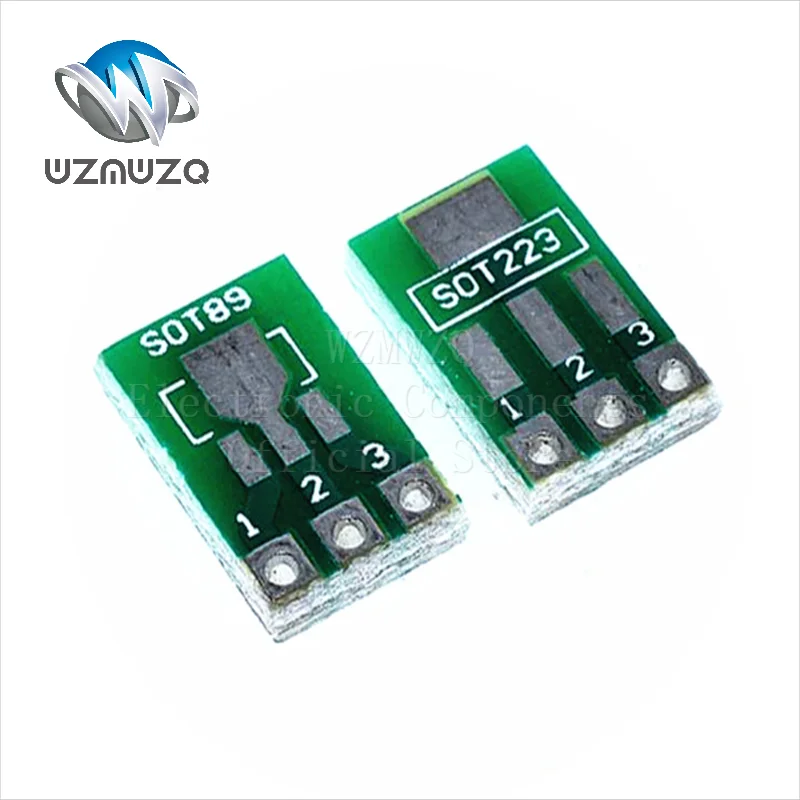 20PCS SOT89 SOT-89 SOT-223 SOT223 to DIP PCB Transfer Board DIP Pin Board Pitch Transistor IC Adapter plate Conversion board