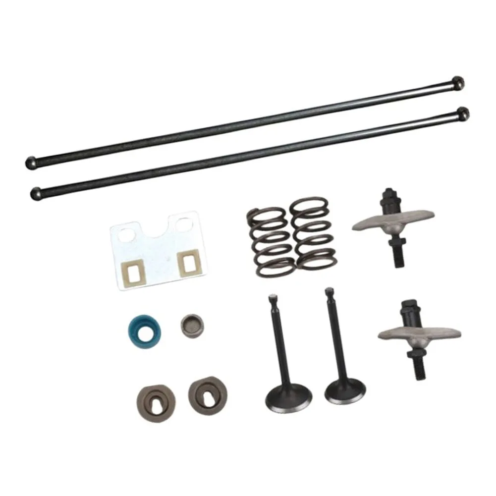 Valve Lever Arm Repair Kit with Guide Plate and Push Rod for Honda For GX340 and For GX390 11HP 13HP Engine Rebuilds