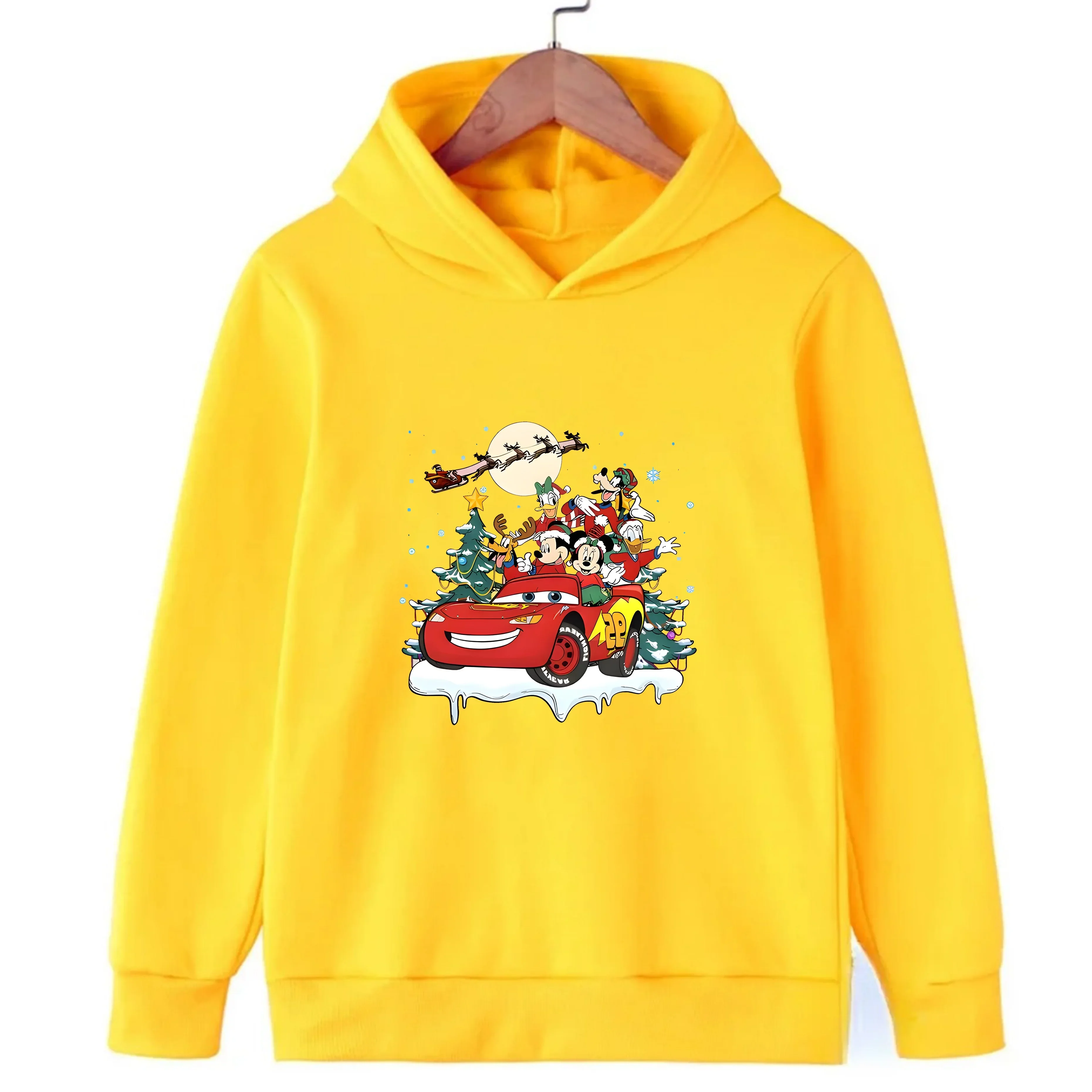 مجموعة ديزني لعيد الميلاد، ملابس أطفال لطيفة، بلوفرات كاجوال، سترات دافئة مريحة للأولاد والبنات في الخريف والشتاء #2