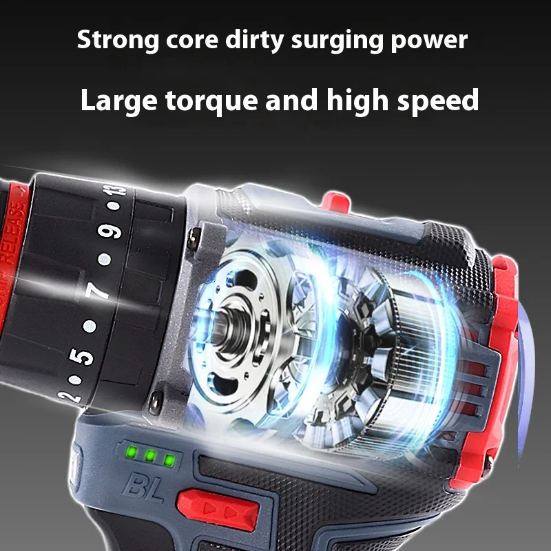 Obeng listrik tanpa kabel yang kuat dan ringkas dengan motor tanpa sikat